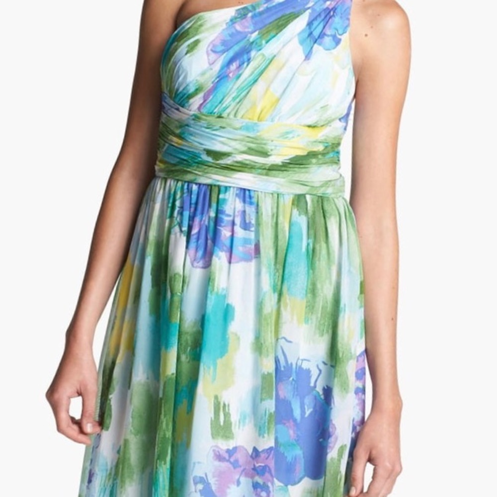 Donna Morgan watercolor Rhea Dress
